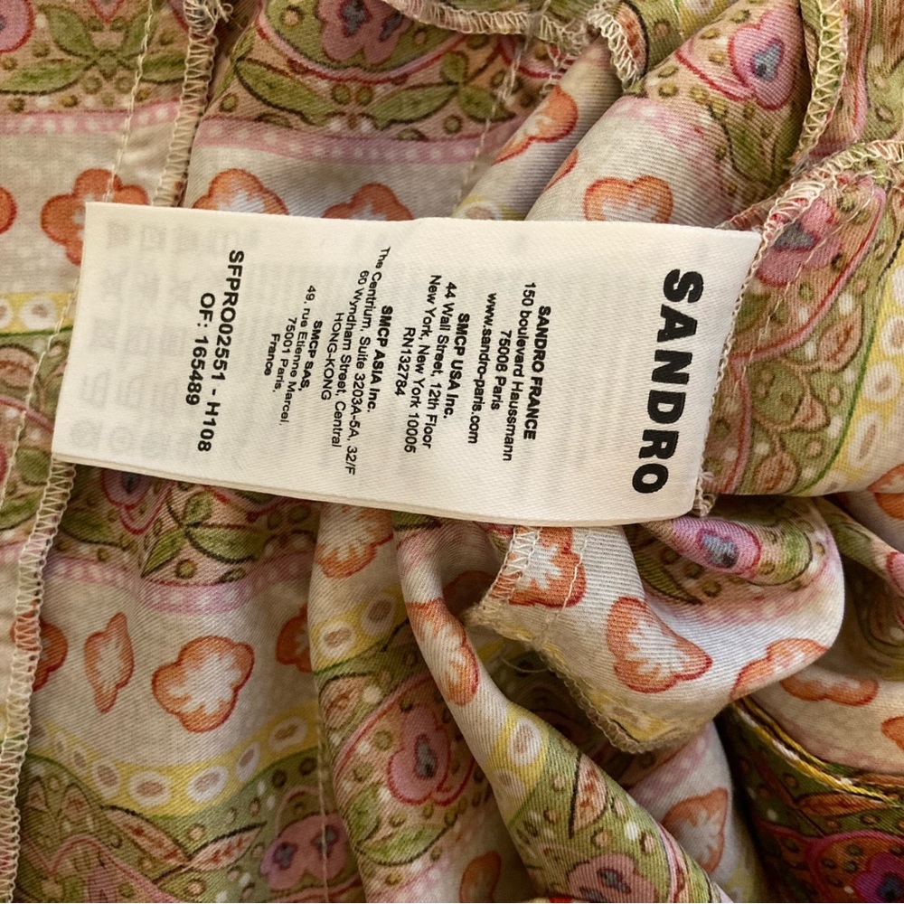 SANDRO Simonna Ruffle Minidress NWT - Picture 6 of 6